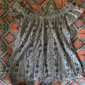 Off the shoulder vintage top